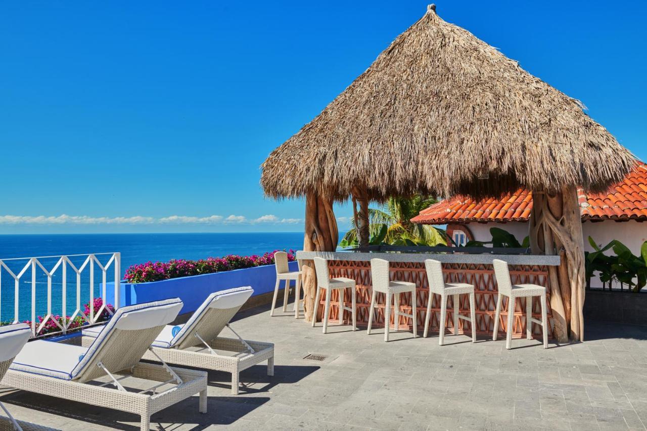 פוארטו ואלארטה Hotel Luxury Patio Azul (Adults Only) מראה חיצוני תמונה Rooftop bar at the Hotel El Ganchán
