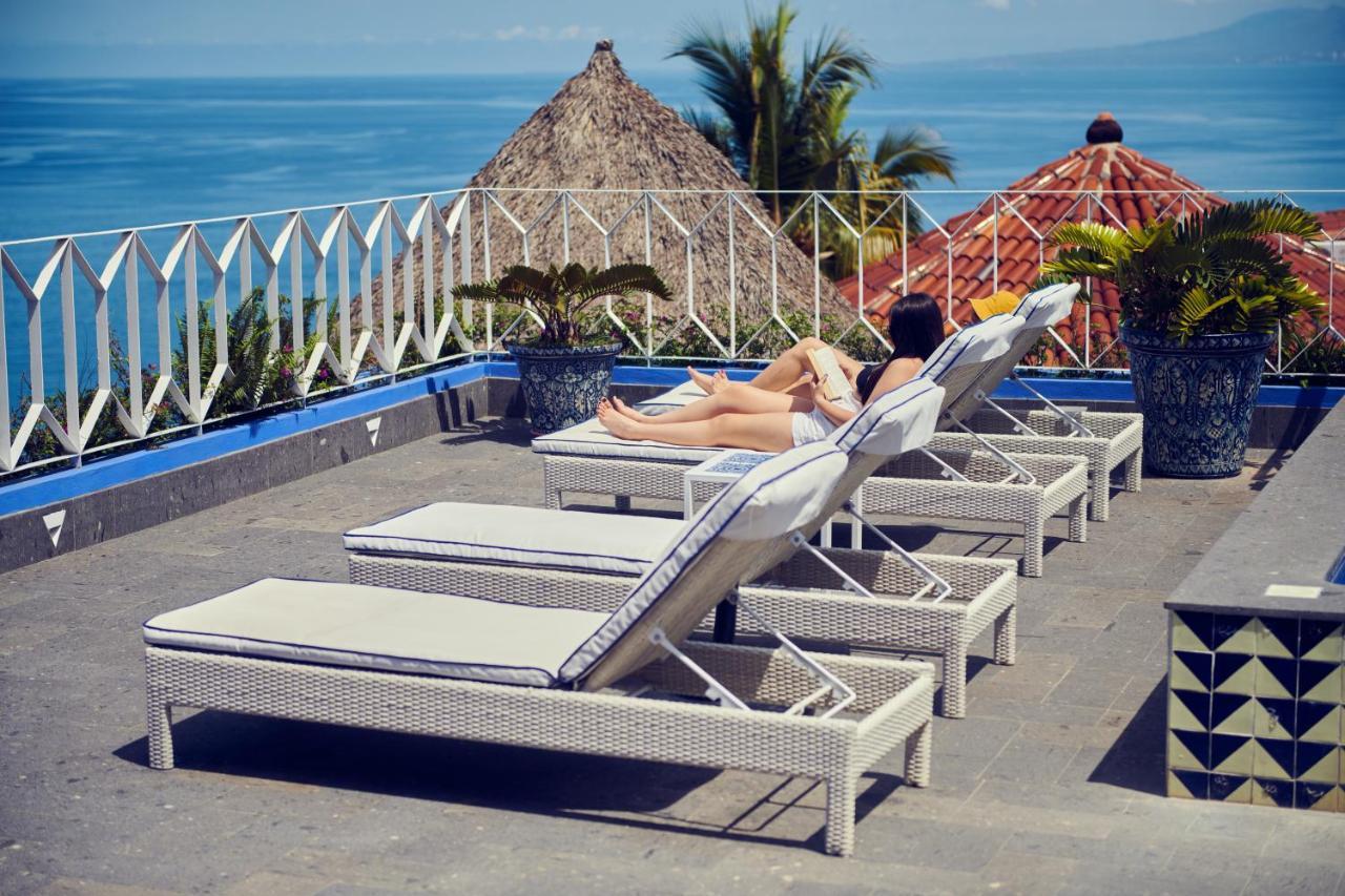 פוארטו ואלארטה Hotel Luxury Patio Azul (Adults Only) מראה חיצוני תמונה Rooftop pool at the Hotel