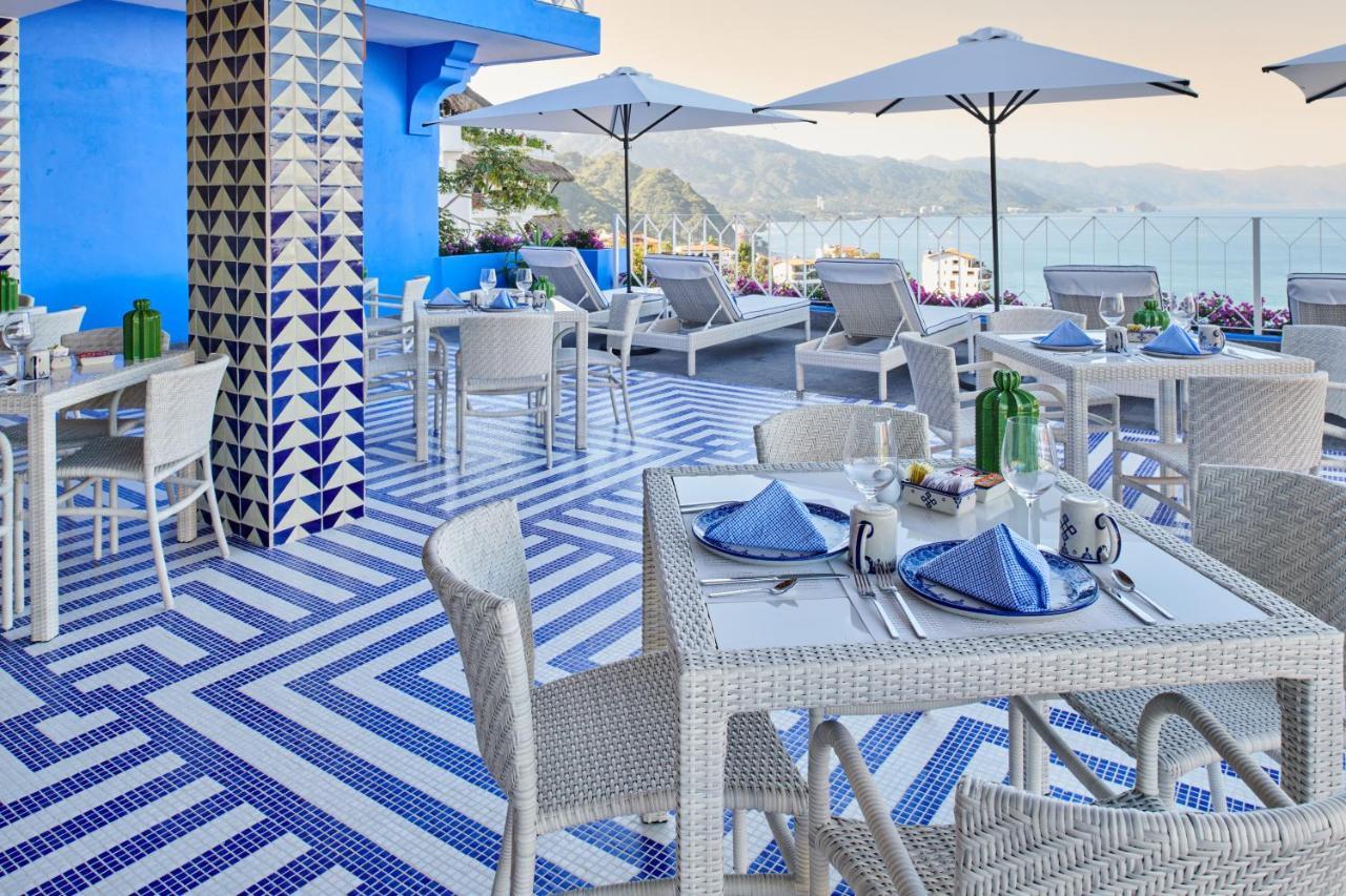 פוארטו ואלארטה Hotel Luxury Patio Azul (Adults Only) מראה חיצוני תמונה The rooftop bar at the hotel